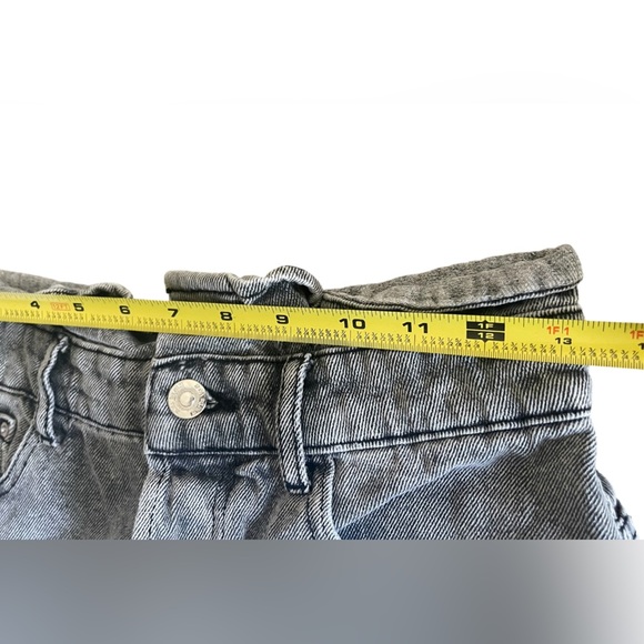 Zara Gray High Waist Shorts Vintage Style - Picture 5 of 7